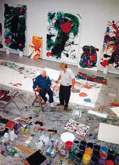Sam Francis, the hottest American painter in Paris...